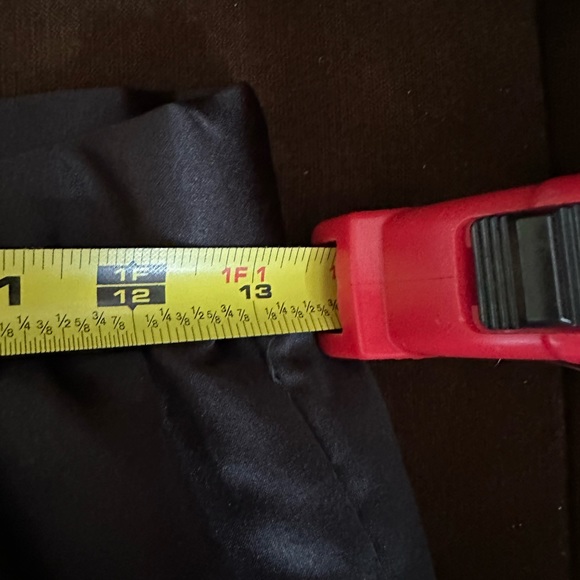 Vintage Black Satin Midi Skirt & Fuchsia Pink W Black Rose Bow Jacket Set NoTag. - Picture 13 of 16